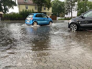 Starker Regen in Nürnberg