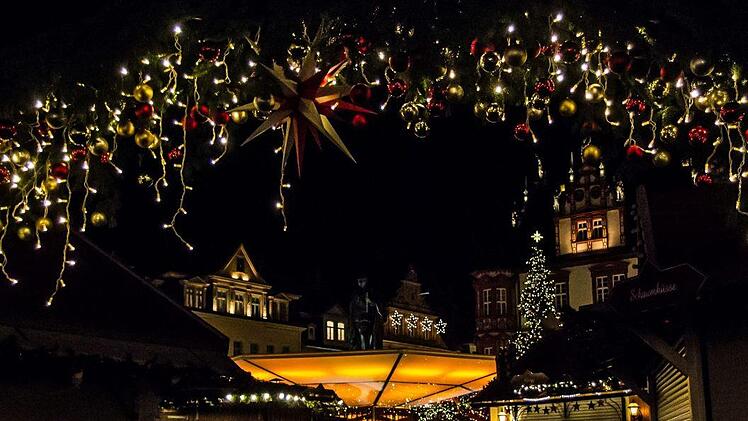 Malerisch: Impressionen vom Coburger WeihnachtsmarktFoto: Jochen Berger