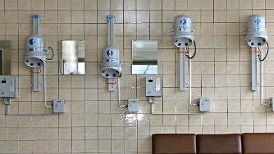 Stilleben mit Fönautomaten