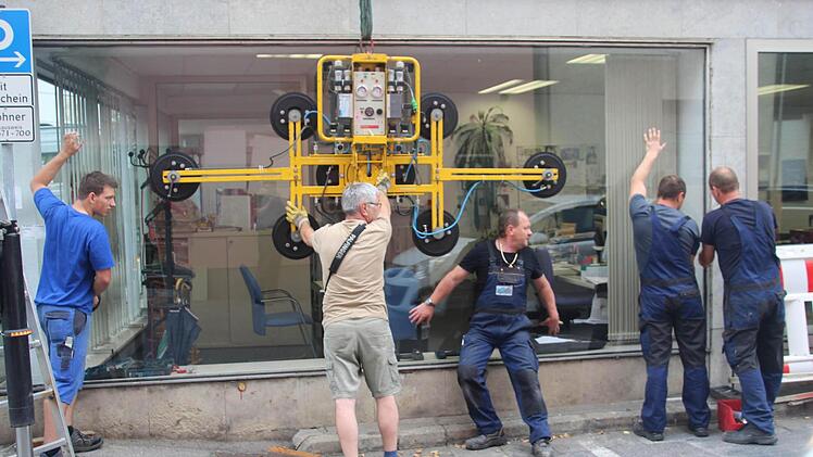 Am Ende sitzt die Scheibe punktgenau.