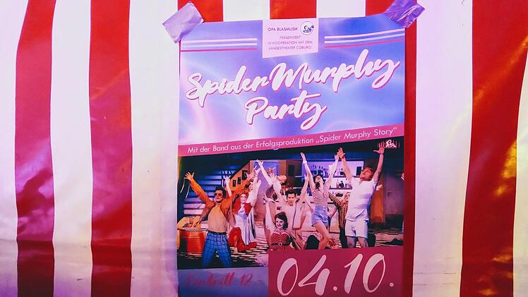 Im Festzelt auf dem Schlossplatz feierten viele Besucher die Spider Murphy Party.Foto: Jochen Berger