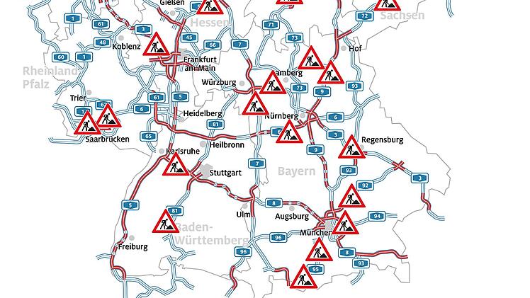 Das sind die ADAC Sommerbaustellen 2023