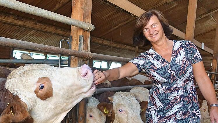 Für Maria Pösch aus Roth ist es wichtig, dass möglichst alle Teile der Rinder an den Kunden gebracht werden. Sie bietet deshalb stets Pakete an, die Fleischstücke verschiedenster Art enthalten.  Fotos: Marion Nikol