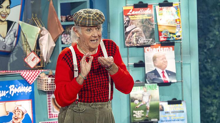 Ein Urgestein des Frankenfaschings: Klaus Karl-Kraus als Hausmeister.