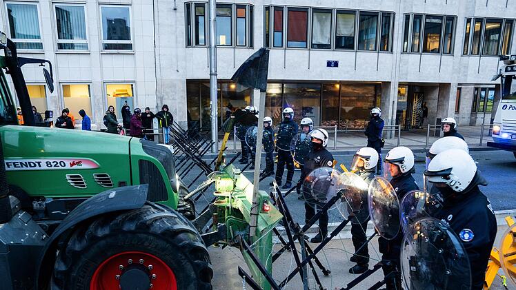 Bauerndemonstration in Br&uuml;ssel