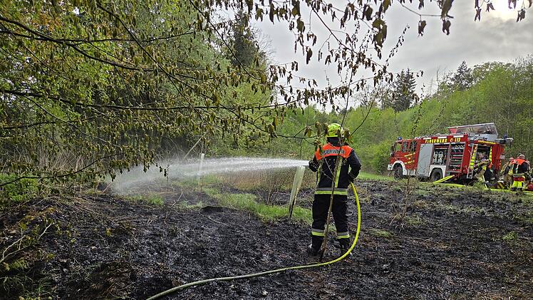 Waldbrand im Kreis Neustadt an der Aisch