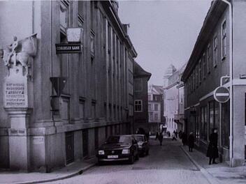 So sah es in der Georgengasse in Coburg im Jahr 1982 aus.Foto: CT-Archiv