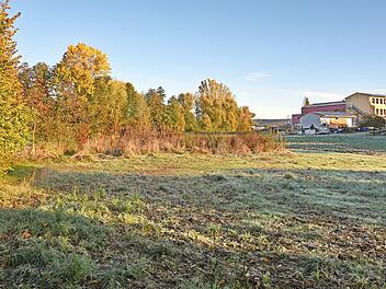 Eine Möglichkeit für den Hochwasserschutz in Dormitz ist eine Flutmulde unterhalb der Grundschule.