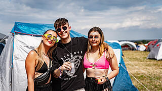 Beste Partystimmung auf dem Festival-Gelände!