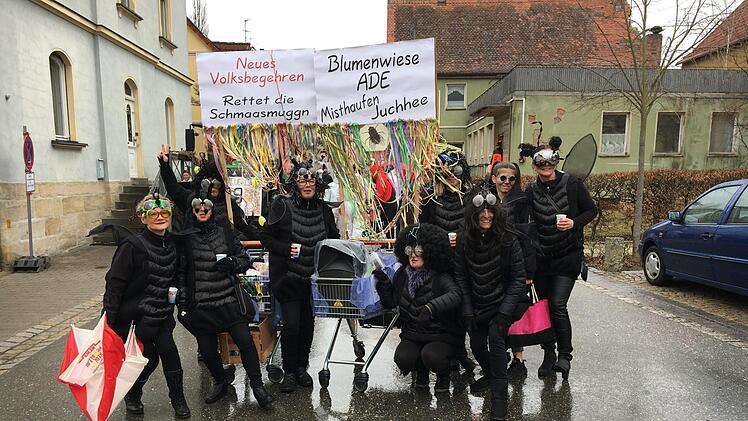 Beim Buttenheimer FaschingszugFoto: Anette Schreiber