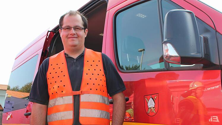 Johannes Heim von der Feuerwehr Haard hat die Übung organisiert.