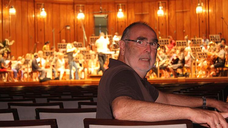 Walter Kuhn ließ sich fast nicht stören beim Zuhören, als Alina Ibragimova und das BBC Symphony Orchestra probten. Foto: Ahnert