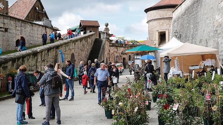 Die Rosenmesse auf der Festung in Kronach war in diesem Jahr ein voller Erfolg. Matthias Hoch