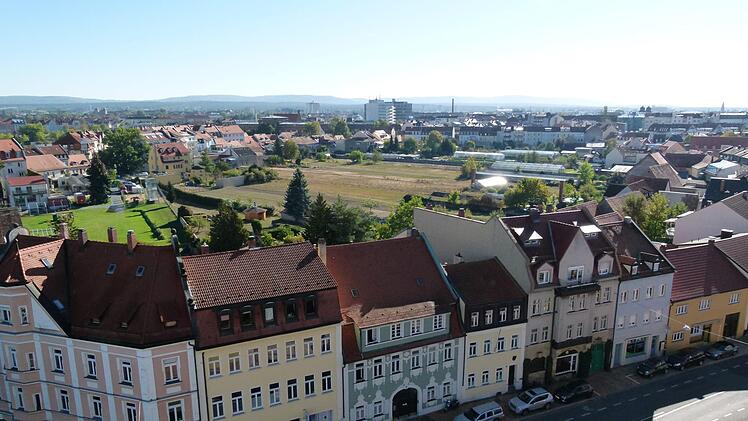 Blick vom Glockenturm auf das Gärtnerland