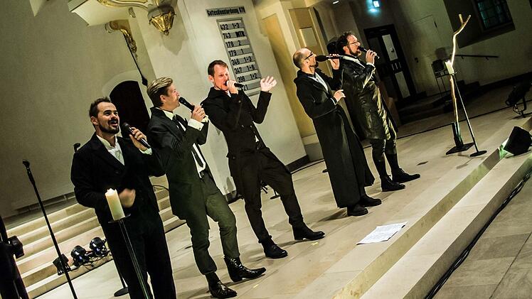 Das Vokalquintett "Viva Voce" beeindruckte das Publikum beim Gastspiel in St. Moriz.Foto: Jochen Berger