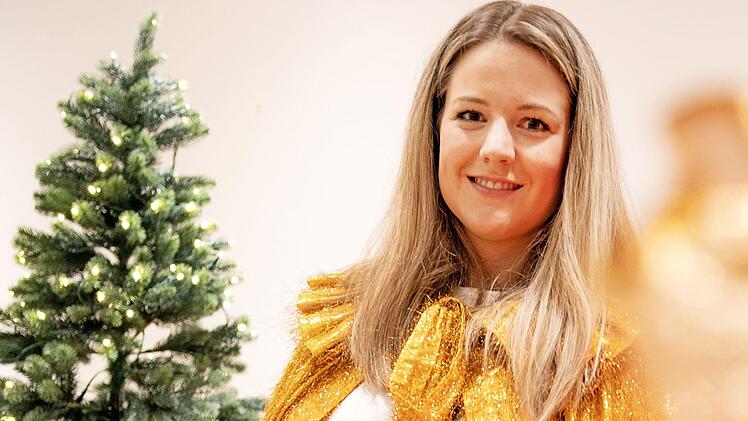 Das "Sparkassen-Christkind 2020" macht Werbung für die "Weihnachtsspenderei". Foto: privat