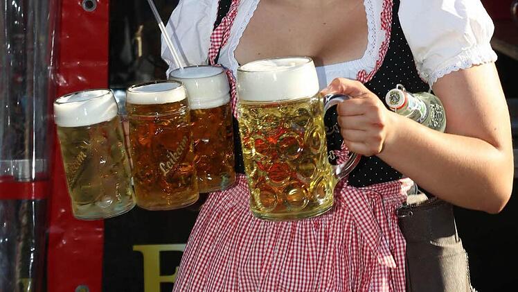 Angesichts der heißen Sommertage hatten die Bedienungen viel zu tun
