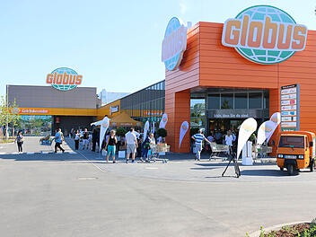 Au&szlig;enansicht eines Globus-Verbrauchermarkts (Archivbild).