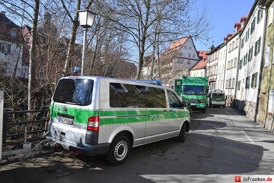 Bombenfund am alten Kanal in Bamberg