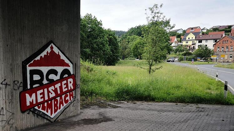 Dran lassen oder abkratzen - das BSC-Graffito am Kauernburger Brückenpfeiler. Foto: A. Zeitler