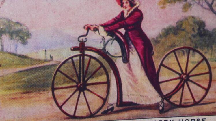 ... obwohl es in Großbritannien auch Modelle für Frauen gab. Hier das Abbild auf einer Zigarretten-Schatulle.