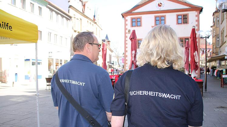 Die Sicherheitswacht in Bad Kissingen. Foto: Ralf Ruppert