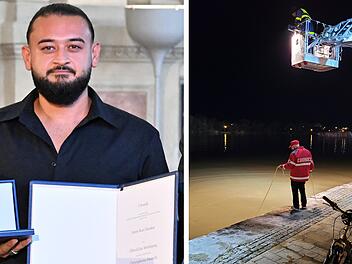 Kitzingen: Augenzeuge rettet Mann in Eiseskälte vor Ertrinken - "Mutmacher für Gesellschaft"