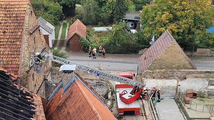 Kaltensondheim: Großbrand in dicht bebautem Ortskern - "hätte sich ausbreiten können"