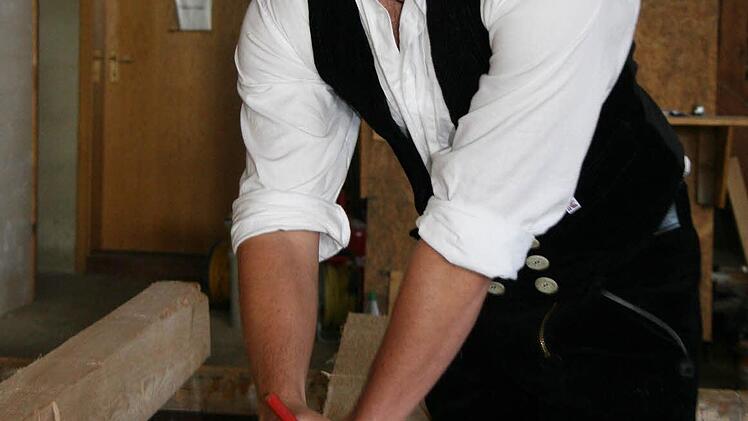 ... und in der Werkstatt gearbeitet.