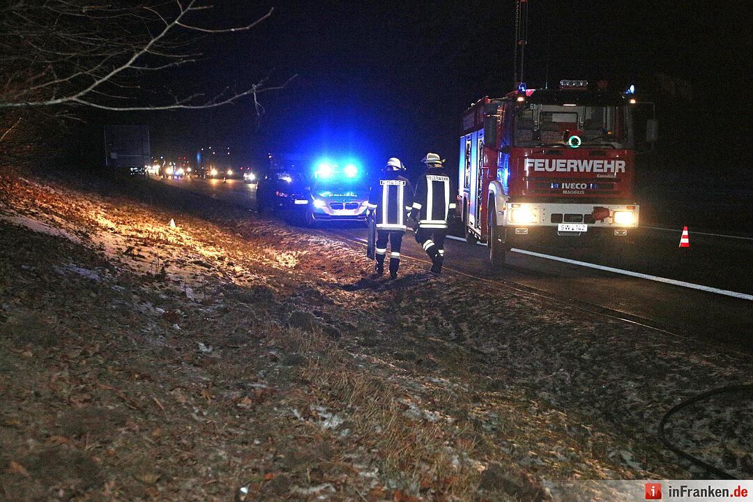 Schwerer Unfall auf der A70