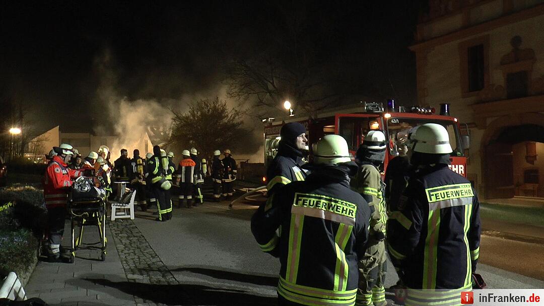 Brand in Kloster bei Münnerstadt – 250 Heimbewohner von Feuer bedroht