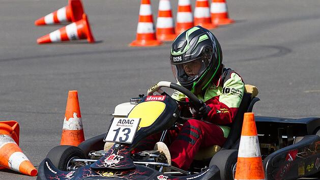 Max Kilchert z&auml;hlte im Jahr 2018 zu den erfolgreichsten Jugendlichen in den Reihen des AMSC Hammelburg. In der Endabrechnung des Unterfr&auml;nkischen Jugendkartslalom-Pokals wurde er Dritter seiner Altersklasse. Foto: Marco Pusch