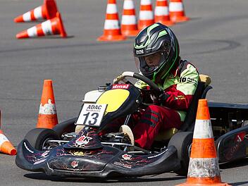 Max Kilchert zählte im Jahr 2018 zu den erfolgreichsten Jugendlichen in den Reihen des AMSC Hammelburg. In der Endabrechnung des Unterfränkischen Jugendkartslalom-Pokals wurde er Dritter seiner Altersklasse. Foto: Marco Pusch