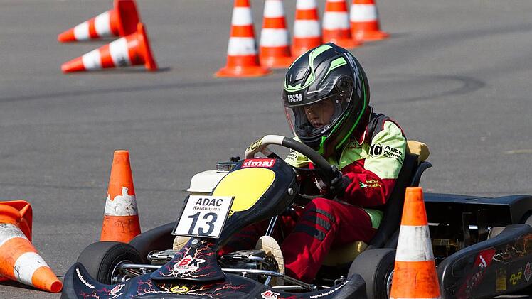 Max Kilchert zählte im Jahr 2018 zu den erfolgreichsten Jugendlichen in den Reihen des AMSC Hammelburg. In der Endabrechnung des Unterfränkischen Jugendkartslalom-Pokals wurde er Dritter seiner Altersklasse. Foto: Marco Pusch