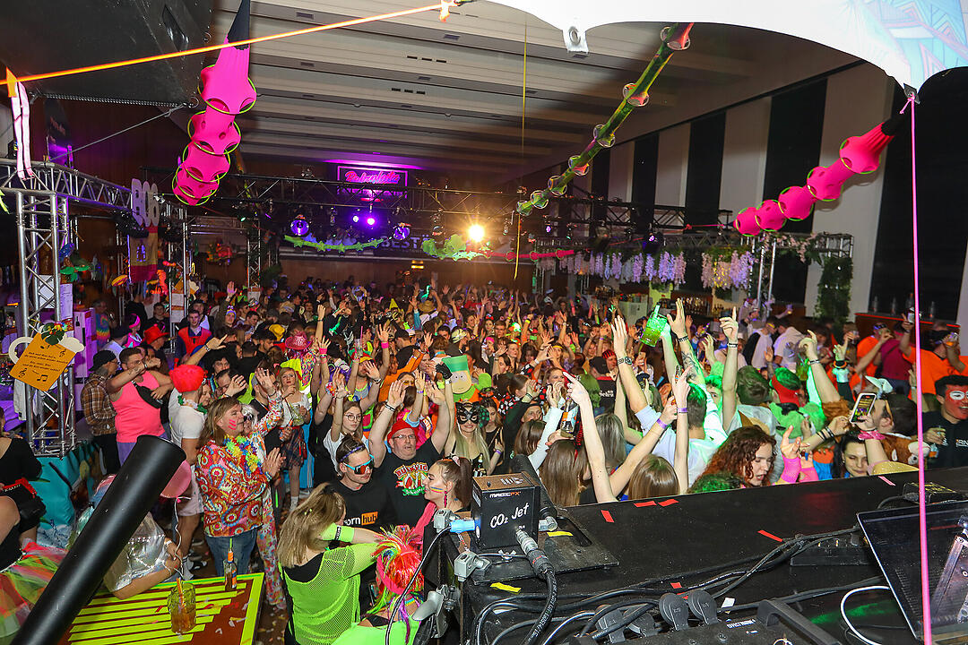 Beste Partystimmung in der Stadthalle