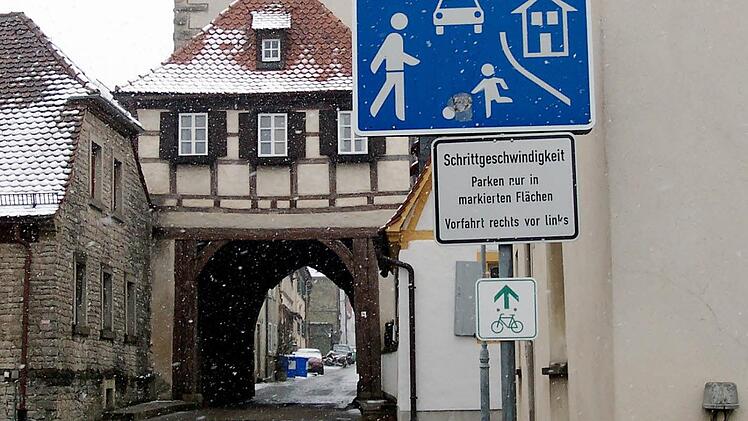 Mainbernheim - die Verkehrsüberwachung ist ein Streitthema. Foto: Marina Zimmermann