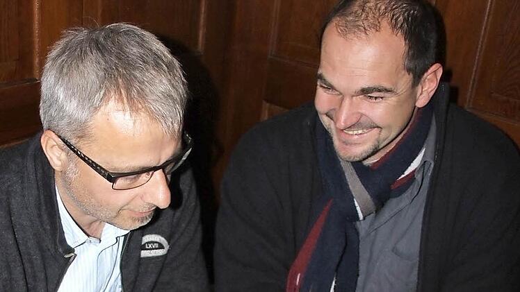 Georg Kundmüller (links) und Michael Lang stecken ihre Ziele ab.Foto: Ralf Kestel