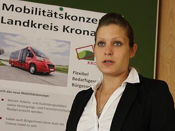 Michaela Morhard vom Landratsamt Kronach kümmert sich um das Mobilitätskonzept.  Foto: Friedwald Schedel