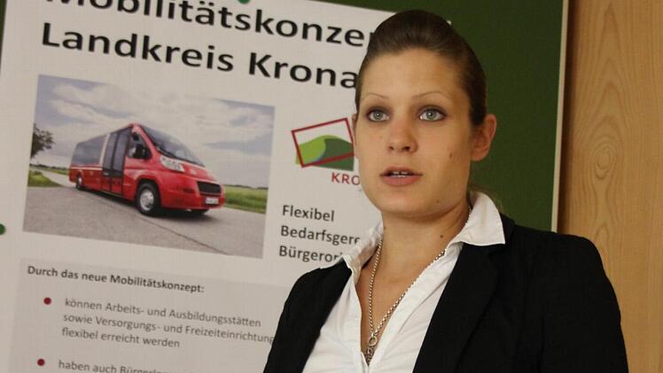 Michaela Morhard vom Landratsamt Kronach kümmert sich um das Mobilitätskonzept.  Foto: Friedwald Schedel