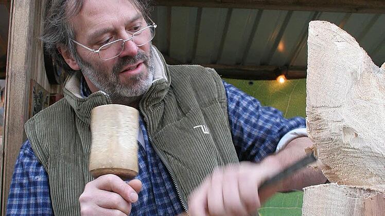 Bildhauer Wolfgang Schott aus Seßlach. Foto: Archiv/Sebastian Schanz