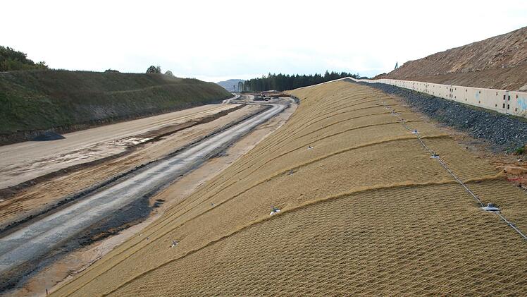 Großbaustelle: Bei Thurnau wird die A 70 verlegt. Foto: Jürgen Gärtner