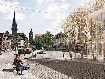 Das Konzept des Architekten Peter Haimerl soll Tradition und Moderne verbinden. Eine filigrane Stahlkonstruktion, die an Weiden erinnert, verbindet sich mit einem transparenten Glasbau. Foto: privat