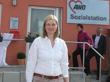 Dana Kolenda leitet die neue Sozialstation der Arbeiterwohlfahrt in der Blaich. Sie hat 14 Pflegekräfte und vier Hauswirtschafterinnen unter sich. In Zukunft soll die Sozialstation auch Begegnungsstätte sein. Foto: Sonja Adam