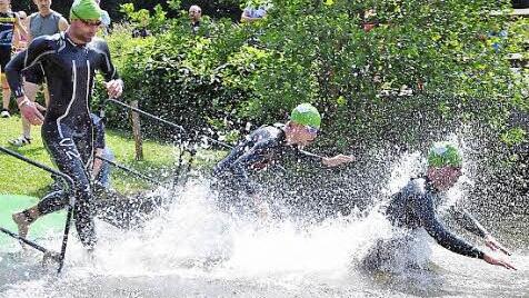 Nach einem kurzen Landgang ging es noch einmal ins Wasser für die zweiten 750 Meter.