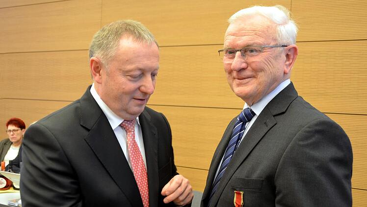 Bertram Becker und Landrat Thomas Bold  Peter Rauch