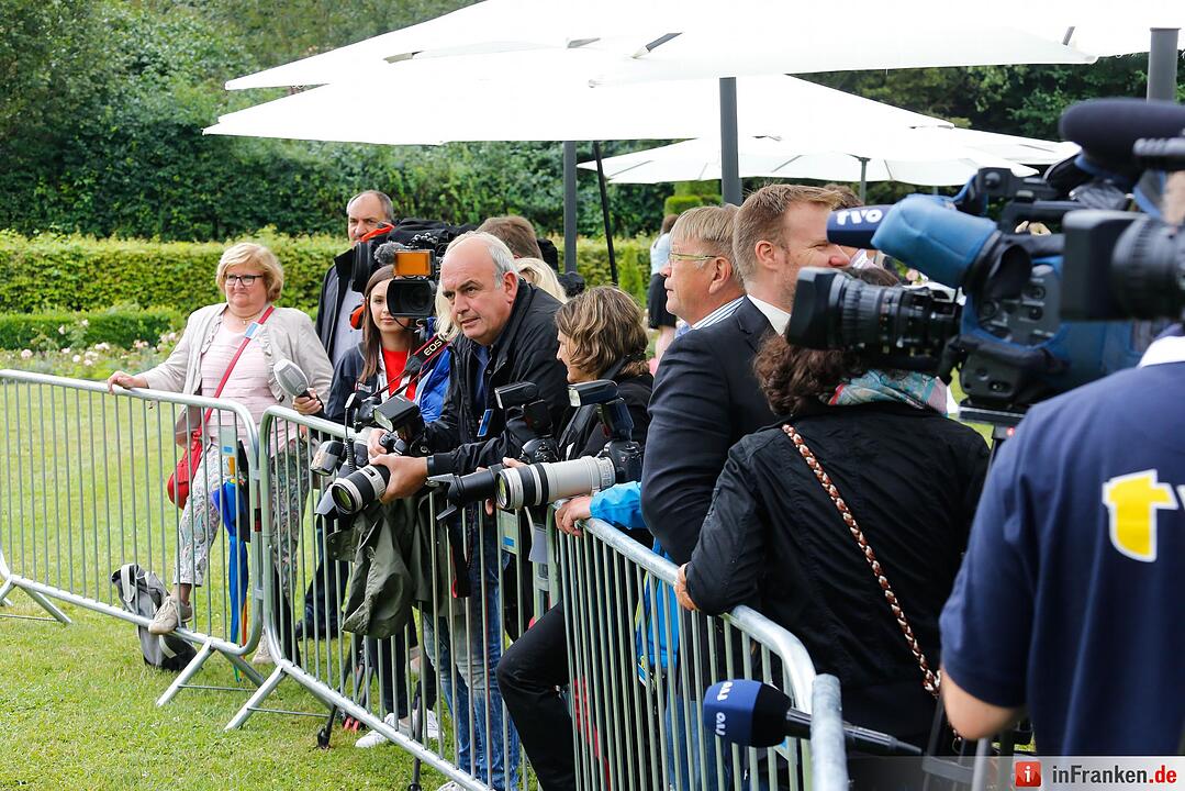 Königin Silvia von Schweden zu Besuch in Franken
