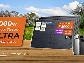Das EcoFlow STREAM System ermöglicht effiziente Stromerzeugung und -speicherung für private Haushalte zu attraktiven Konditionen bei Solarway.