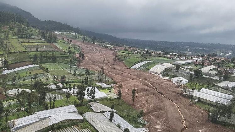 Erdrutsch in Indonesien