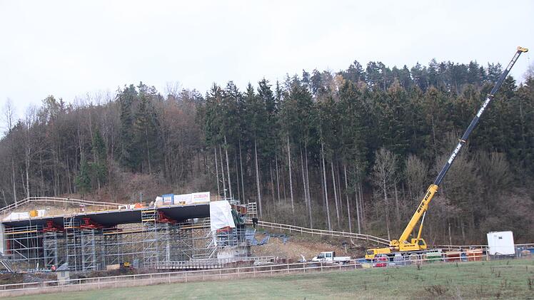 Blick auf die Baustelle bei Untersteinach. Foto: Jürgen Gärtner