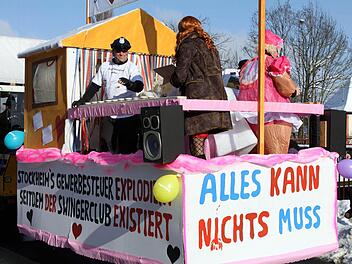 "Jeder kann, keiner muss" zum neuen Stockheimer Swinger-Club. Fotos: Michael Wunder
